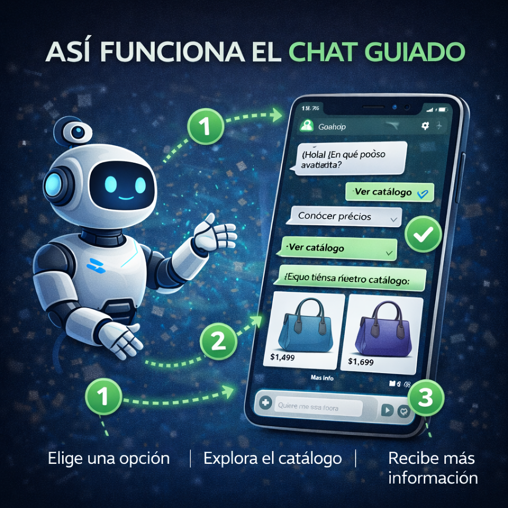 Funcionamiento del Chat Guiado de RespondeIA